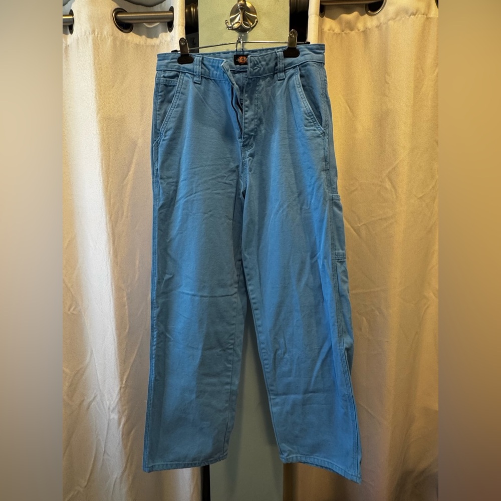 Dickies Women's Wide Leg Pants in Blue